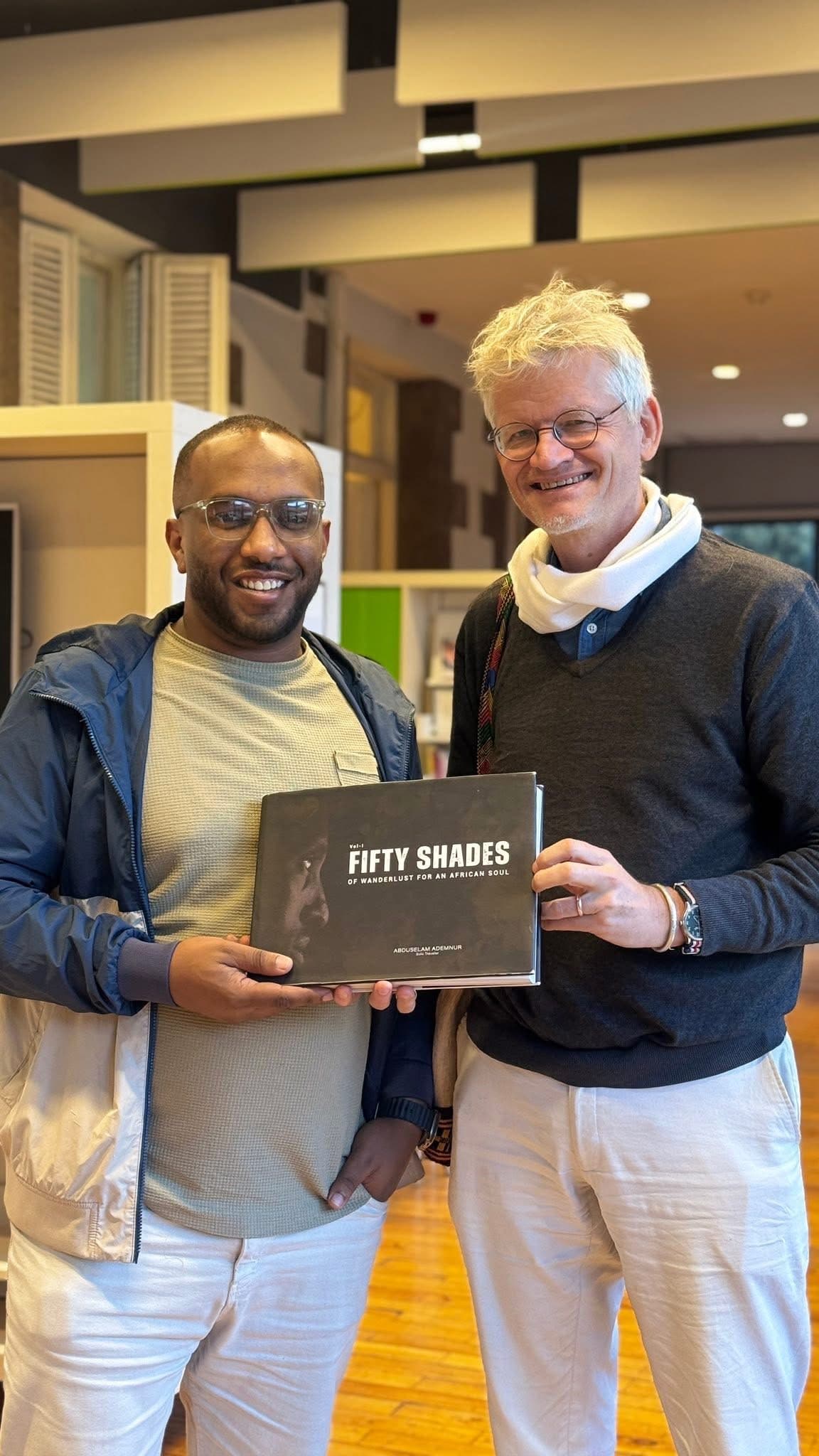 Abduselam Ademnur presenting Fifty Shades of Wanderlust for an African Soul